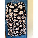 Tencede‎ 2XL Black Daisy Floral Print Babydoll Tunic Dress Plus Size Size XXL Photo 4