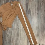 Madewell  Tan Long Sleeve Women's Top Photo 9