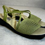 YOU TOO Y2K Strappy Woven Sandal Light Green – Size 7.5 Photo 0