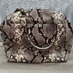 Michael Kors Large Embossed Leather Satchel Snakeskin Photo 4