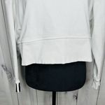 Adidas  Three Stripe Vocal White & Black Cropped Hoodie Sweatshirt Size S Photo 2
