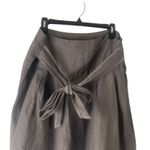 Metro Wear Women's Size Large Grey Embroidered Tie Above Knee Skirt Gray Photo 1