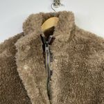 ASOS Hero Borg Brown Faux Fur Teddy Bomber Chuck on Coat Jacket 6 Petite New Photo 2