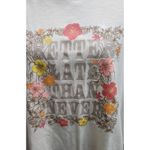 Lane Bryant Womens Plus Size T-Shirt Floral Graphic Better Late Than Never 22/24 Photo 1
