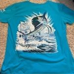 Guy Harvey Womens fitted size medium blue  tshirt Photo 3