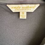 Simply Southern  Collection Black Sequin Bow Puff Sleeve Collared Mini Dress -S Photo 4