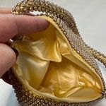 Fashion Vintage Vibe Triangle Rhinestone Evening Handbag Clutch Gold Photo 4