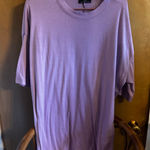 Dressed in LALA Lavender Short Sleeve Tee and Pants Set Purple Size M Photo 0