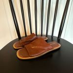 Kelsi Dagger Brooklyn brown leather slide sandals 6 Photo 2