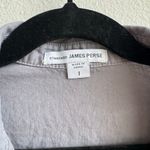 James Perse Standard  Women’s Small Gray Button Up Stretch Lightweight Shirt 1 Photo 1