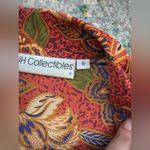 Vintage JH Collectibles silk paisley floral shorts blouse set, size 6 Red Photo 12