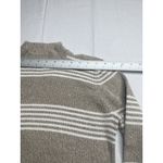 Karen Scott  Turtleneck Sweater Womens Size PL Pullover Cotton Beige White Photo 2