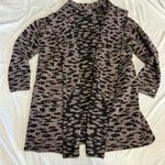 CALIA Carrie Underwood Knit Cardigan Oversized Chunky Size 2XL XXL Animal Print Black Photo 1