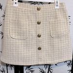Women Tweed Plaid Buttoned Miniskirt Short Front Pockets Size 3XL Photo 0