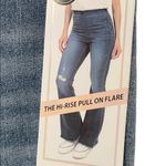 Tinseltown  High Rise pull on raw hem flare jeans Photo 8