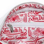 Von Dutch Crossbody Bowling Bag Flying Eye White Red Two Tone Y2K New With Tags Photo 1
