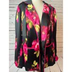 Torrid Blazer Satin Relaxed jacket Lined plus size 3 3X Floral Lagenlook Party Photo 4