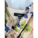 Lulus NWT Stunning Soiree Blush Pink Floral Print Ruched Midi Dress Photo 5