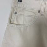 We The Free  Fringe Scoop Hem Denim Mini Skirt Size 27 Cream Photo 5