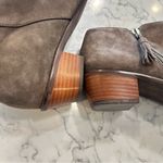 Vionic Serena Leather Taupe Short Block Heel Ankle Bootie Boot Size 8 Photo 6