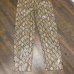 ZARA VEGAN LEATHER PANTS WITH SNAKE SKIN PATTERN Photo 12
