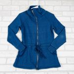 Aerie  Blue Full Zip Funnel Neck Tunic Sweatshirt‎ Jacket Womens XS/TP Photo 0