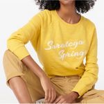 J.Crew Saratoga Springs Yellow Vintage Fleece Pullover Sweatshirt NWT Sz XS Photo 0