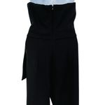 Anthropologie NEW Black Halo Harbor Strapless Jumpsuit Side Bow Cropped Ankle Length Black 0 Photo 11