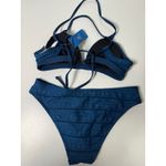 Cupshe Bikini Set for Women Two Piece Swimsuits V Neck Low Rise Crisscross Photo 4