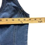 Anthropologie Mare Mare Womens Halter Shrunken Denim Vest Size XS Button Photo 4