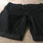 Pure Energy Women's Plus Size 24 Black Denim Jean Shorts Cuffed Bottoms Photo 0