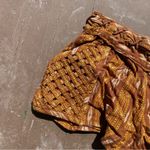 Free People Romantics Patola Ikat Lattice Shorts Photo 5