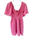 Abercrombie & Fitch Angel Sleeve Smocked Waist Pink Mini Dress Photo 5