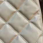 H&M Quilted Shoulder Flap Bag White Silver Photo 8
