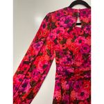 For Love & Lemons  Lauren Long Sleeve Mini Dress Red Pink Florals Size Small NWT Photo 9