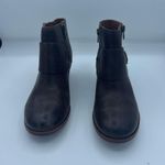 Kork-Ease  Brown Leather Isa Booties Heel Buckle Size 6 Photo 0