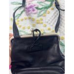 Nine West  Black Leather Kiss Lock Shoulder Bag Photo 2