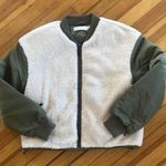 ASTR  The Label Tegan Mixed Media Jacket in Olive/Cream Size M NWOT Photo 2