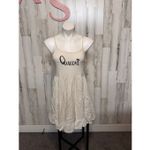 Kiwi + Punch Queen Cream Sundress XS – Smocked Bust, Adjustable Straps, Flowy Ra White Photo 1