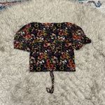 Noisy May  Floral Crop Top size medium Photo 4