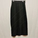 Vintage Straight Pencil Maxi Length Army Green Skirt Size S Photo 1