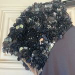 Badgley Mischka NEW  COLLECTION V-Neck Gown w Beaded Sleeves size 8 Photo 7