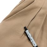 sabina musayev admon high rise pleated trouser shorts in mocha tan brown Photo 4