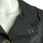 Neon Buddha Jacket Womens Small Black Jeweled Flowers Buttons Bohemian Lagenlook Photo 4