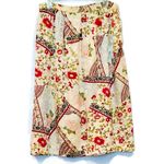 Anne Crimmins for UMI Collections Floral Silk Skirt Size 12 Photo 3