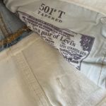 Levi's Levi’s 501 Taper Light Wash Color Block Cropped Jeans Photo 3