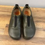 Birkenstock Footprints Leather Slip On Comfort Shoes Loafers Olive Green Photo 6