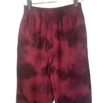 PINK - Victoria's Secret Pink by Victoria's Secret Maroon Red Tie Dye Joggers Women Sz XS Photo 1