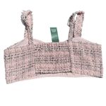 Wild Fable New Large Women's Pink Tweed Crop Top Photo 4