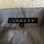 Theory  Wool‎ Blend Blazer Jacket Gray Size 4 Photo 4